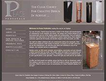 Tablet Screenshot of peasepedestals.com